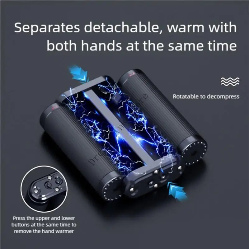 Q1FD Hand Warmer Rechargeable Electric Hand Warmer Portable Pocket Heater Gift for Christmas Outdoor Camping